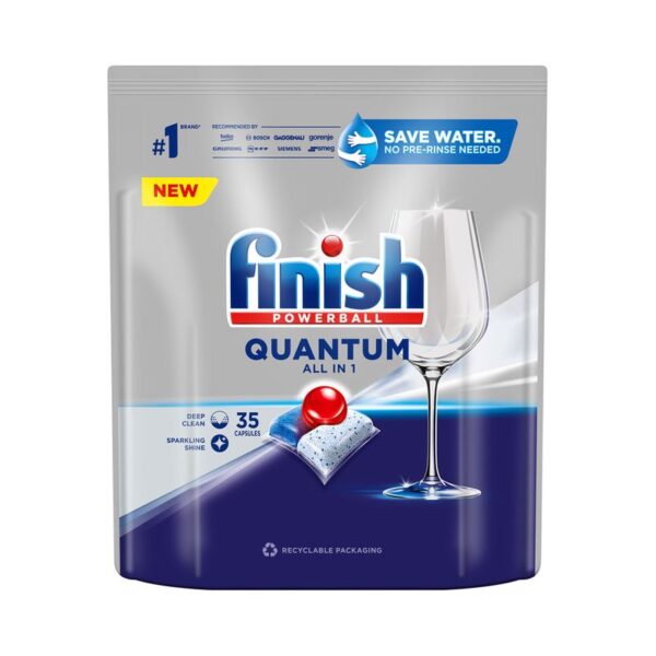 Nõudepesumasina tabletid Quantum, FINISH, 35 tk