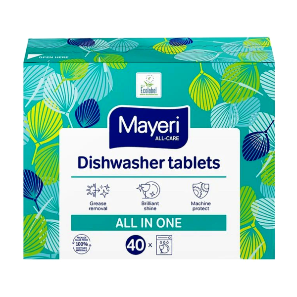Nõudepesumasina tabletid Mayeri 40tk