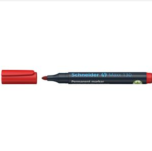 Marker permanentne Schneider 130, 1-3mm koonus, punane