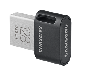 Samsung FIT Plus, USB 3.1, 128 GB, must - Mälupulk