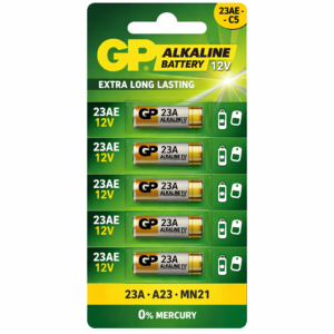 GP 23AE-C5 Alkaline patarei 12V – 5tk pakendis