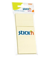 Märkmepaber StickN 21127 38x51mm 3x100L kollane 3tk/pk blistris