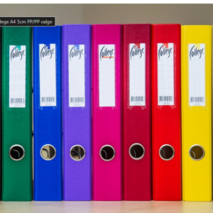 Registraator College A4 5cm PP/PP punane