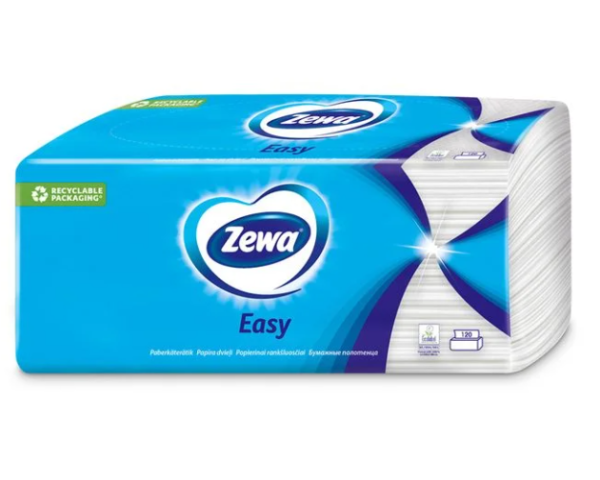 Majapidamispaber Easy Standard, 2-kihiline, ZEWA, 120 tk