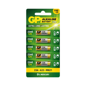 GP 23AE-C5 Alkaline patarei 12V 5tk