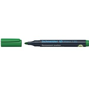 Marker permanentne Schneider 130, 1-3mm koonus, roheline