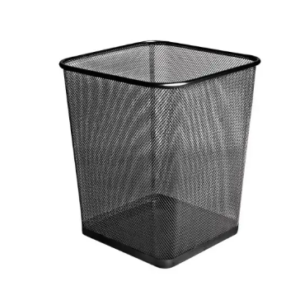 Paberikorv deVENTE 22x16.5x27.5cm kandiline metallist must
