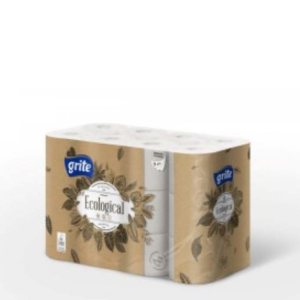 Grite tualettpaber Ecological 3-kihiline 135 lehte 24 rulli